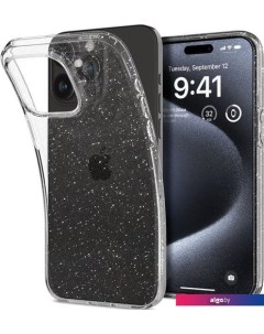 Чехол для телефона Liquid Crystal Glitter для iPhone 15 Pro ACS06701 (затемненный/прозрачный) Spigen