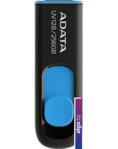 USB Flash A-Data DashDrive UV128 256GB (черный/синий) Adata