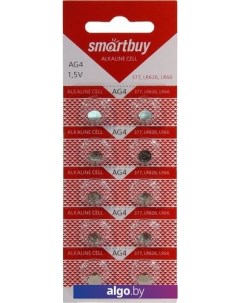 Батарейки Alkaline AG4 10 шт. Smartbuy