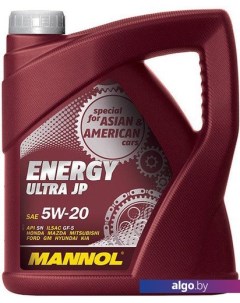 Моторное масло Energy Ultra JP 5W-20 API SN 4л Mannol