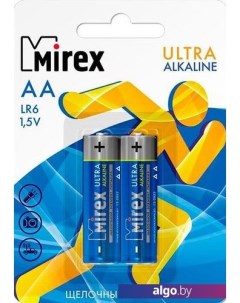 Батарейки Ultra Alkaline AA 2 шт LR6-E2 Mirex