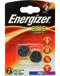 Батарейки CR2016 2 шт. Energizer