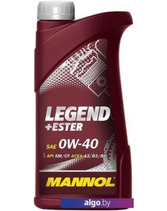 Моторное масло LEGEND+ESTER 0W-40 1л Mannol