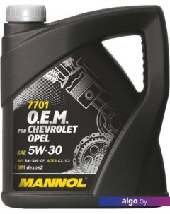 Моторное масло O.E.M. for chevrolet opel 5W-30 4л Mannol