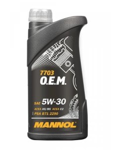 Моторное масло O.E.M. for peugeot citroen 5W-30 1л Mannol