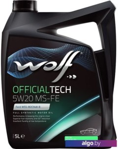 Моторное масло OfficialTech 5W-20 MS-FE 5л Wolf