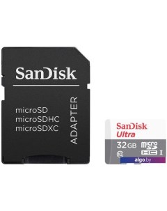 Карта памяти Ultra microSDHC SDSQUNR-032G-GN3MA 32GB (с адаптером) Sandisk