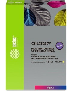 Картридж CS-LC3237Y (аналог Brother LC3237Y) Cactus