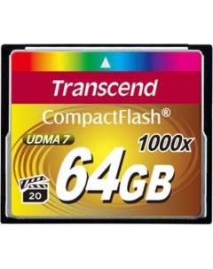 Карта памяти 1000x CompactFlash Ultimate 64GB (TS64GCF1000) Transcend