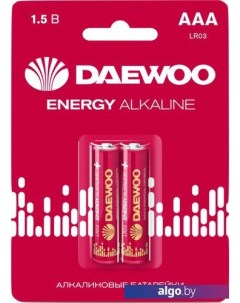 Батарейка Energy Alkaline AAA 2 шт. 5029873 Daewoo