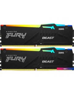 Оперативная память FURY Beast RGB 2x16ГБ DDR5 6000 МГц KF560C30BBEAK2-32 Kingston