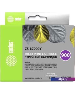 Картридж CS-LC900Y (аналог Brother LC900Y) Cactus