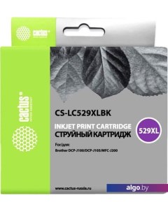 Картридж CS-LC529XLBK (аналог Brother LC529XLBK) Cactus