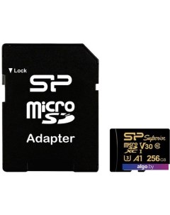 Карта памяти Superior Golden A1 microSDXC SP256GBSTXDV3V1GSP 256GB Silicon power