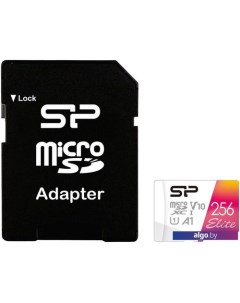 Карта памяти Elite A1 microSDXC SP256GBSTXBV1V20SP 256GB Silicon power