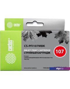 Картридж CS-PFI107MBK Cactus