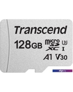 Карта памяти microSDXC 300S 128GB Transcend