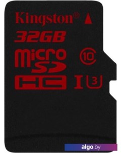 Карта памяти microSDHC (Class 10) 32GB (SDCA3/32GBSP) Kingston