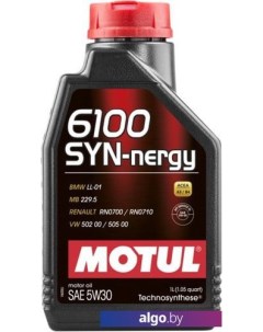 Моторное масло 6100 Syn-nergy 5W-30 1л Motul