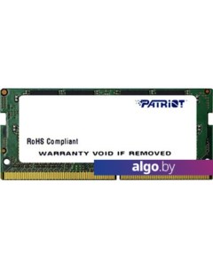 Оперативная память Signature Line 8GB DDR4 SODIMM PC4-21300 PSD48G266681S Patriot