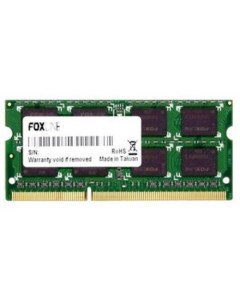 Оперативная память 4GB DDR3 SODIMM PC3-12800 [FL1600D3S11S1-4G] Foxline