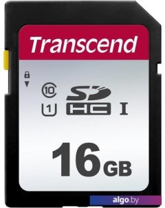 Карта памяти SDHC 300S 16GB Transcend