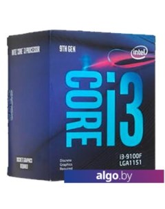 Процессор Core i3-9100F (BOX) Intel