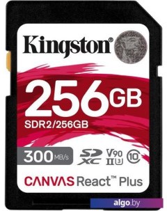 Карта памяти Canvas React Plus SDXC 256GB Kingston