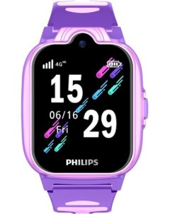 Детские умные часы W6610 (розовый/фиолетовый) Philips