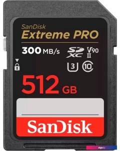 Карта памяти Extreme Pro V90 SDXC 512GB SDSDXDK-512G-GN4IN Sandisk