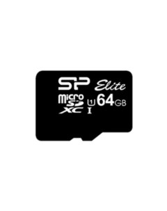 Карта памяти SP064GBSTXBU1V10 microSDXC Elite UHS-1 (Class 10) 64GB Silicon power