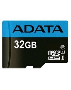 Карта памяти A-Data Premier microSDHC UHS-I U1 (10 Class) 32 Gb (AUSDH32GUICL10-RA1) Adata