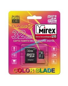 Карта памяти microSDHC (Class 10) 32GB (13613-AD10SD32) Mirex