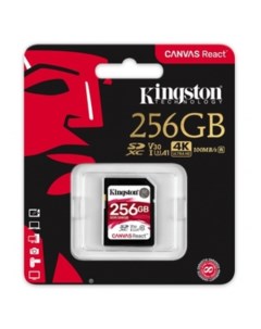 Карта памяти Canvas React SDR/256GB SDXC 256GB Kingston