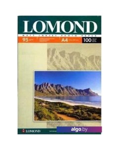 Фотобумага матовая односторонняя A3 95 г/кв.м. 100 листов (0102129) Lomond