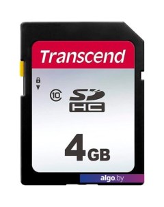 Карта памяти SDHC 300S 4GB Transcend