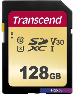 Карта памяти SDXC 500S 128GB Transcend