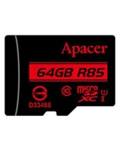 Карта памяти microSDXC AP64GMCSX10U5-R 64GB (с адаптером) Apacer