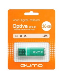 USB Flash Optiva 01 Green 16GB Qumo