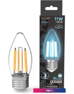 Светодиодная лампочка Filament Свеча 7W 580lm 4100К Е27 LED 1/10/50 103802207 Gauss