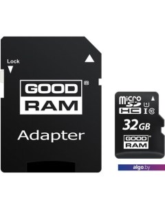 Карта памяти M1AA microSDHC M1AA-0320R12 32GB (с адаптером) Goodram