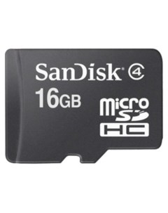 Карта памяти microSDHC (Class 4) 16GB [SDSDQM-016G-B35] Sandisk