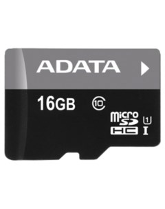 Карта памяти A-Data Premier microSDHC UHS-I (Class 10) 16GB (AUSDH16GUICL10-R) Adata