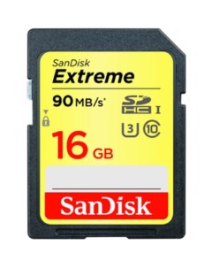 Карта памяти Extreme SDHC Class 10 16GB [SDSDXNE-016G-GNCIN] Sandisk