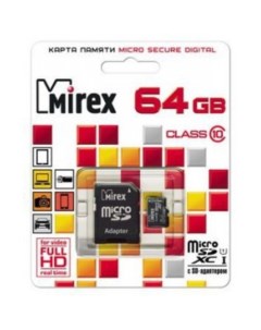 Карта памяти microSDXC UHS-I (Class 10) 64GB (13613-AD10SD64) Mirex