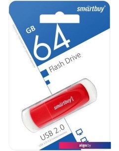 USB Flash Scout 64GB (красный) Smartbuy