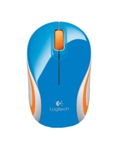 Мышь Wireless Mini Mouse M187 (голубой) [910-002733] Logitech