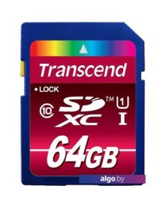 Карта памяти SDXC UHS-I (Class 10) 600x Ultimate 64GB (TS64GSDXC10U1) Transcend