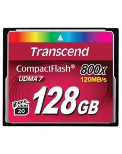 Карта памяти 800x CompactFlash Premium 128GB (TS128GCF800) Transcend