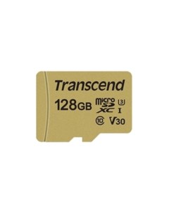 Карта памяти microSDXC 500S 128GB + адаптер Transcend